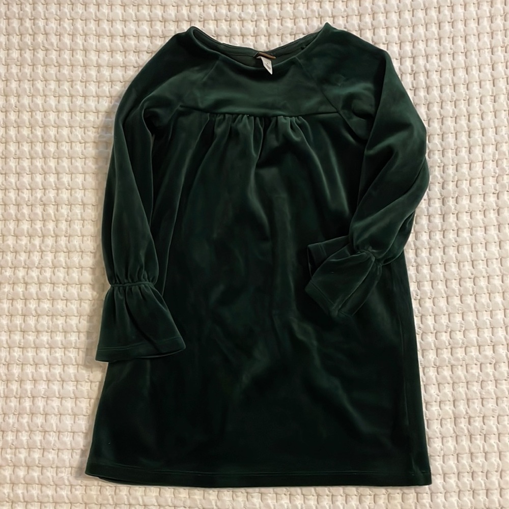 Tea Collection Velour Bell Sleeve Dress